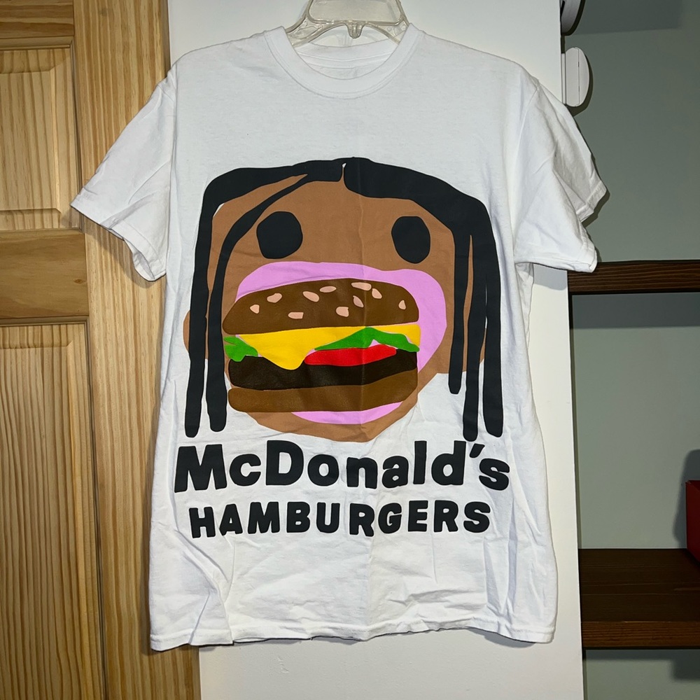 Travis Scott x CPFM McDonald’s Burger Mouth White Tee size Small
